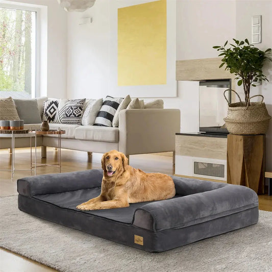 Luxury Orthopedic U-Shaped Dog Sofa Bed