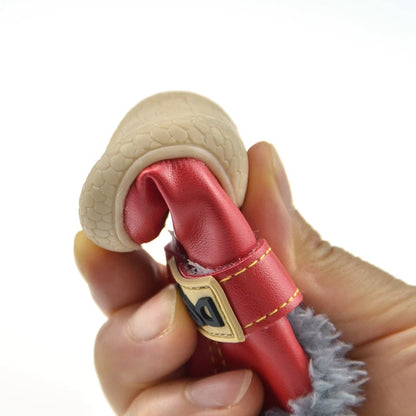 4-Pack Winter Dog Boots. Waterproof, Warm & Non-Slip