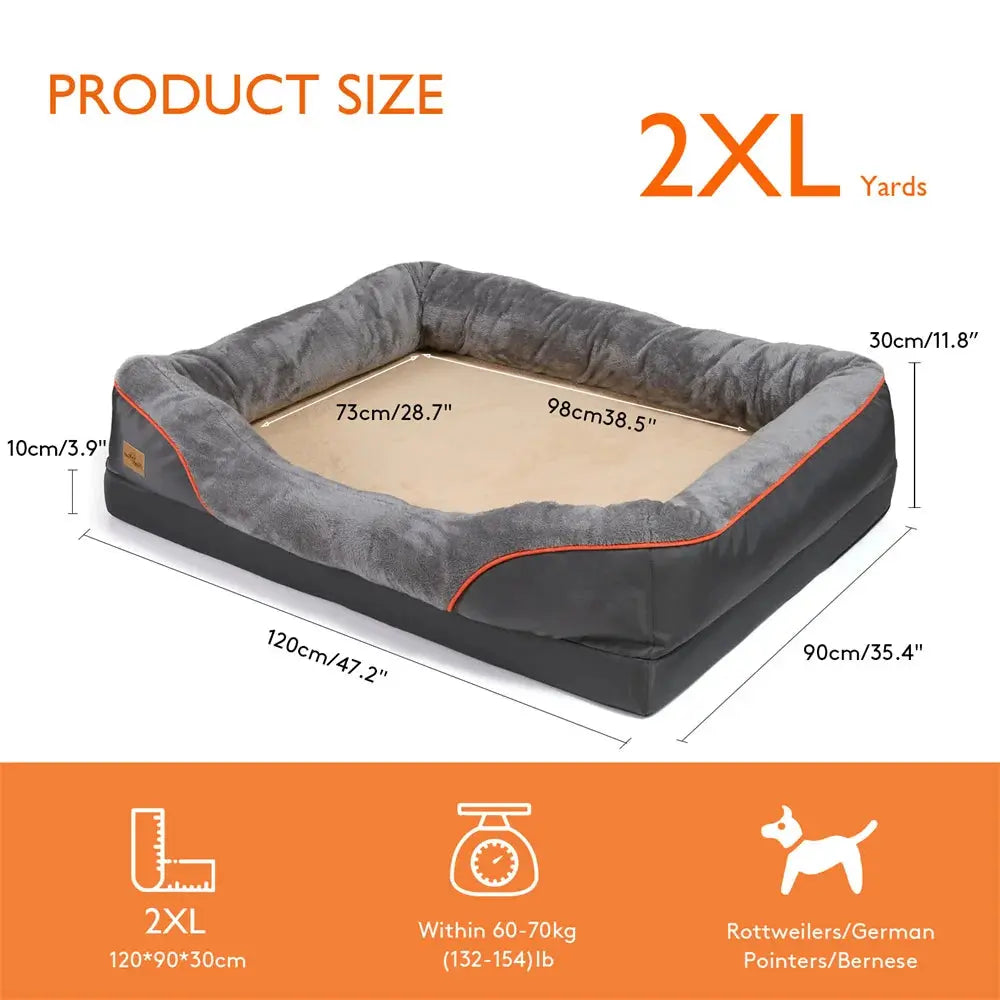 Luxury Orthopedic Dog Bed With Ultimate Comfort & Support
